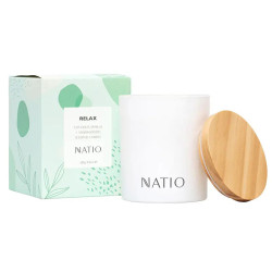 Natio Coconut, Vanilla & Sandalwood Relax Scented Candle 280g